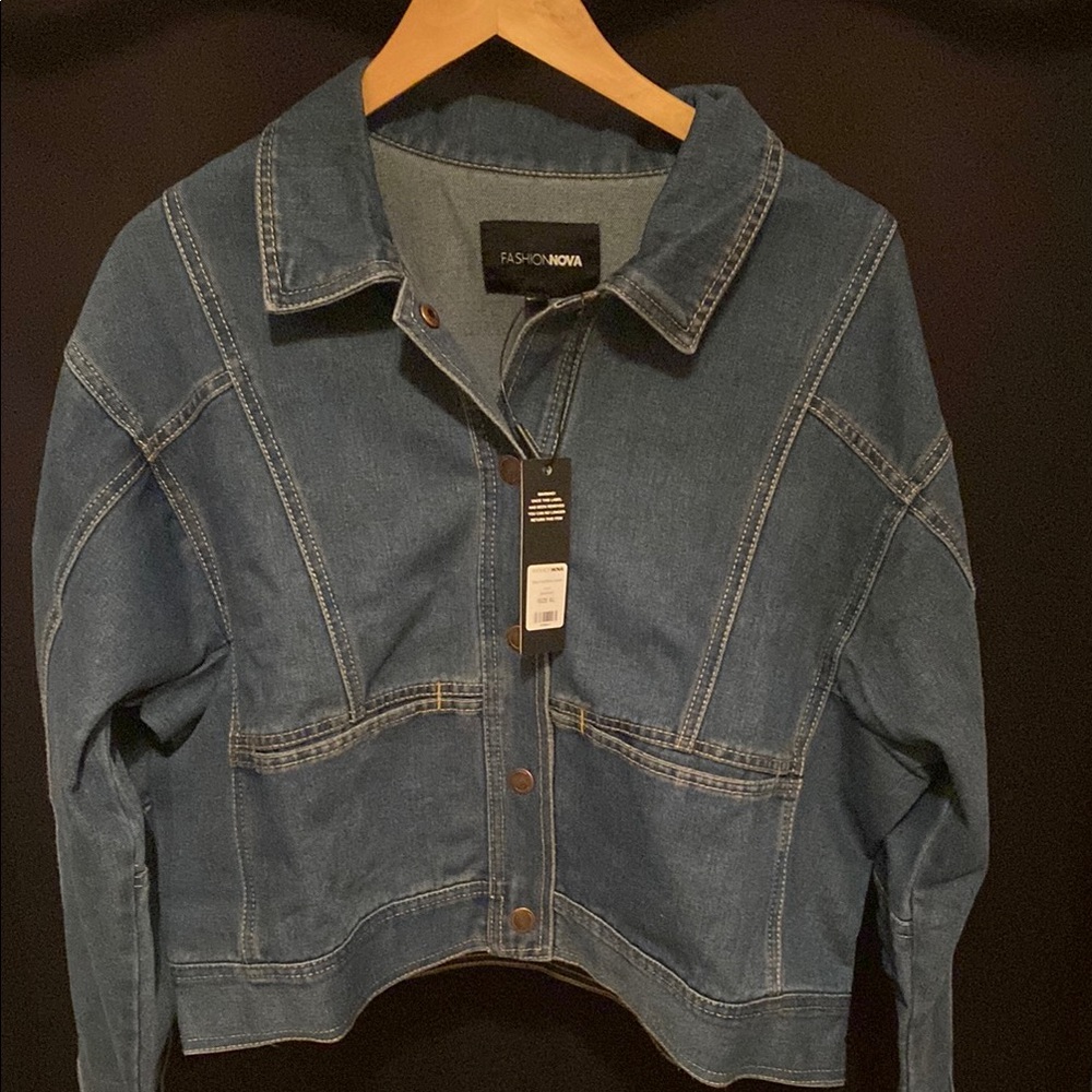 Fashion Nova Blue Denim Jacket